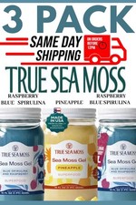3 Combo Pack- True SeaMoss Gel Superfood 3 Jars - 16 0z Each