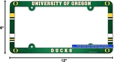 Oregon Ducks Authentic Plastic License Plate Frame 