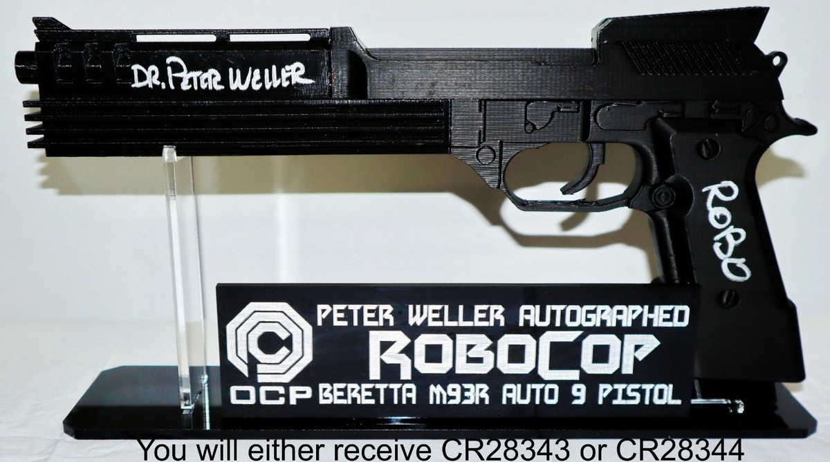 🤖🦾 Peter Weller Signed Autographed Robocop AUTO-9 1/1 93R Gun