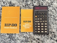 HP 80 Business Pocket Calculator - VINTAGE COLLECTOR ITEM