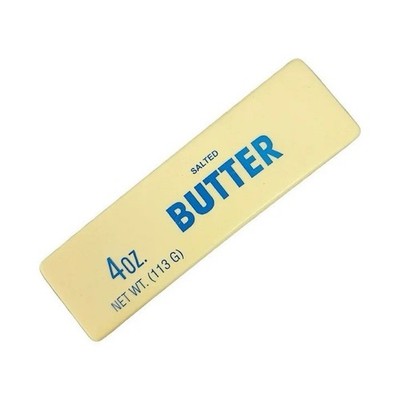 Salted Butter Stick Squeeze Ball Stress Reliever Toy, Yellow, 4 oz