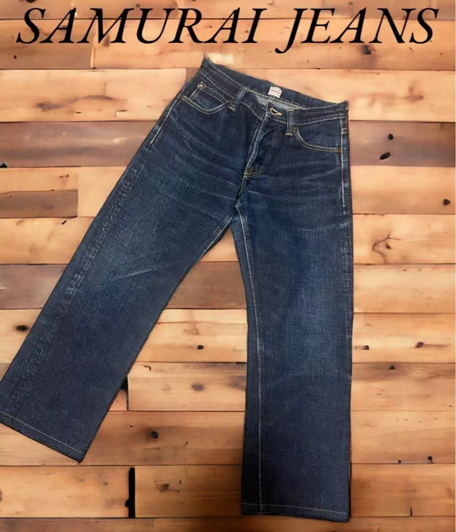 Denim Jeans SAMURAI S0110XJ JIN JEANS 17oz Selvedge DENIM Japan W 29 Inseam 25