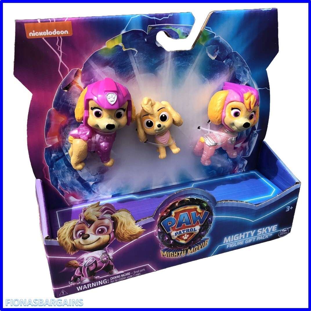 Paw Patrol The Mighty Movie Mighty Skye Figure Gift Set NEW