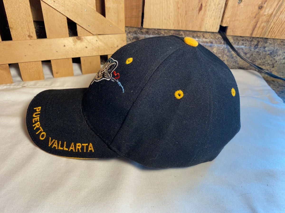 PUERTO VALLARTA Travel Baseball Cap Blue Beaded Fish BLING Adjustable Souvenir Blue Turtle Adjustable Baseball Hat – Shop  main image 3
