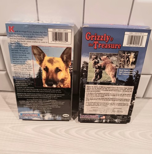 Wilderness Adventures - 2 Vol. Set VHS Grizzly & The Treasure Kavik The Wolf Dog - 第 7/9 張圖片