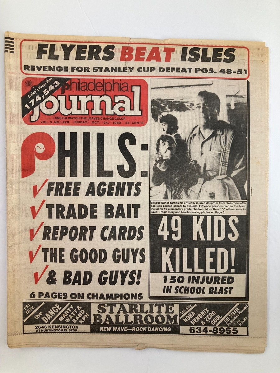 Philadelphia Journal Tabloid October 24 1980 Vol 3 #270 MLB
