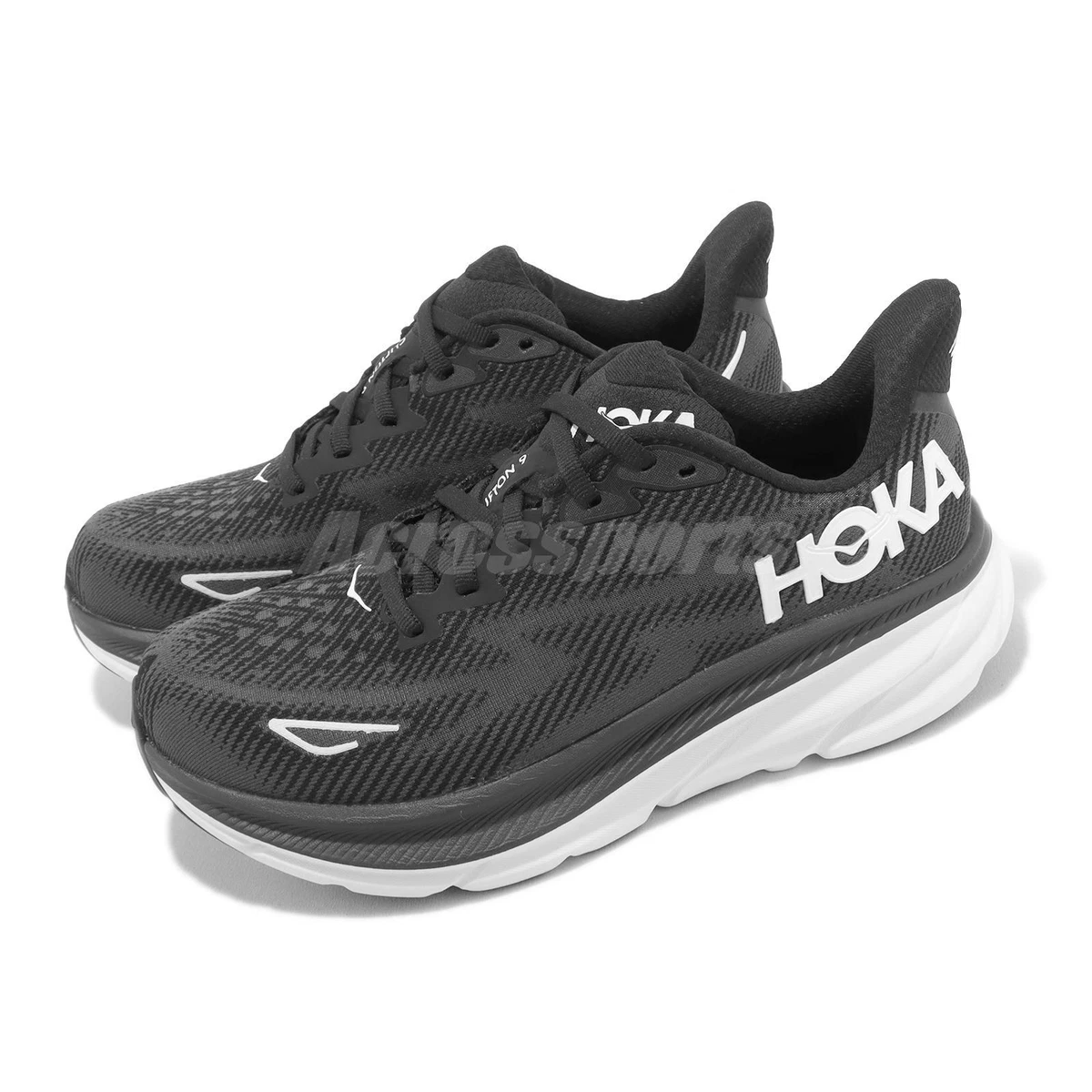 Hoka clifton shop womens black