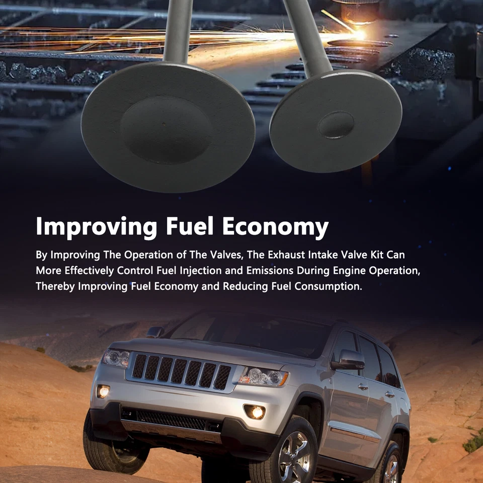 Exhaust Intake Valve for Jeep Grand Cherokee Wrangler 3.6L 5184127AC 5184128AE - Image 4 of 4