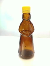 Mrs. Butterworth Glass Maple Syrup 8.5" Bottle with partial red numbers on cap