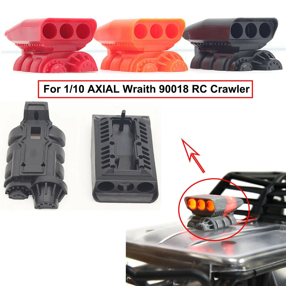 Für AXIAL Wraith 90018 RC Crawler Auto Supercharger Motor Hood Cover Lufteinlass - Bild 2 von 4