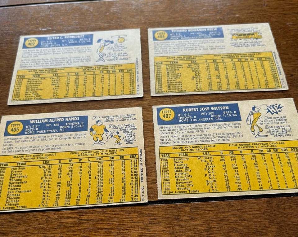 1970 OPC OPeeChee Canadian U-pick #400-499 Reds Cubs Yankees Cardinals Dodgers - Image 2 of 4