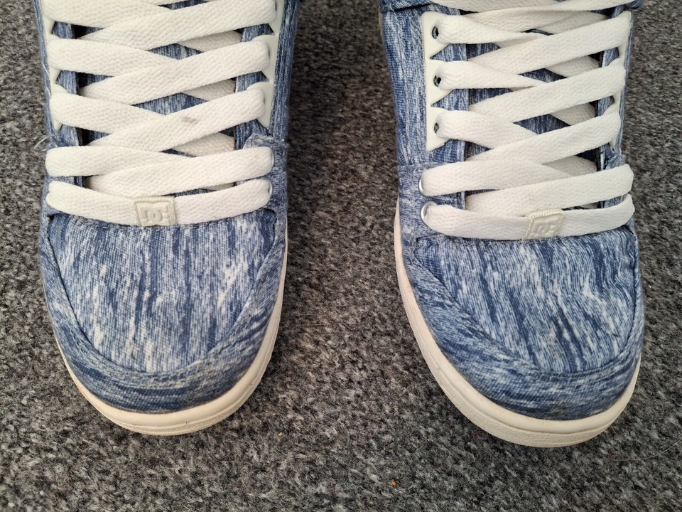 DC Shoes Womens UK 6 Rebound High Top TX SE Skater Blue eBay