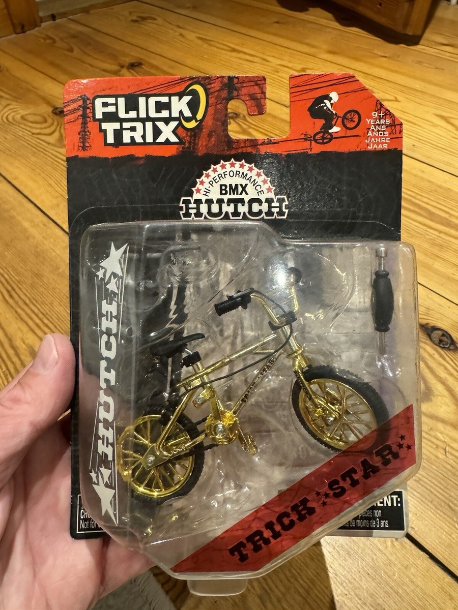 Hutch Trickstar Flick Trix BMX Sealed finger toy *Very rare Gold