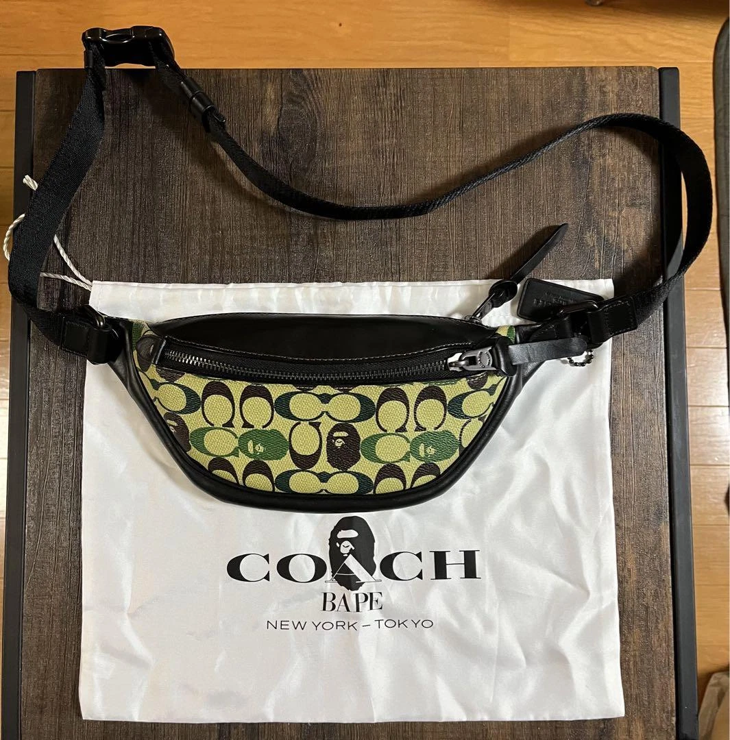 A Bathing Ape × Coach Collaboration Rivington Belt Bag Men's