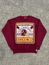1992 Washington Redskins Super Bowl XXVI Champions Sweatshirt By Logo 7 Sz M