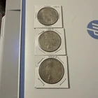 Three 90% Silver PEACE Dollars 1922-S, 1922-D, 1922, lot of 3 coins silver VF+