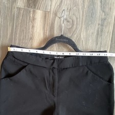 Giorgio Armani Black Women's Dress Pants Flat Front Straight Leg Made in Italy