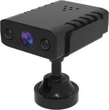 Mini WiFi Camera w Stand Wireless 1080P HD Night Cam w Battery Motion Detection
