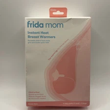 Frida Mom Instant Heat Breast Warmers 4 Reusable Heat Packs 2 small+2 large