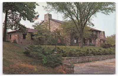 Giant City State Park Illinois Stone Lodge View-Cards Vintage Postcard