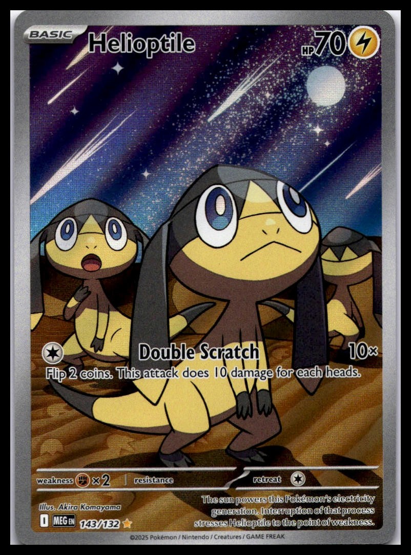 Helioptile 143/132 ME01: Mega Evolution Pokemon Card | NM