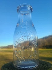 Vintage Marrietta Dairy Association Marrietta Ohio Milk Bottle