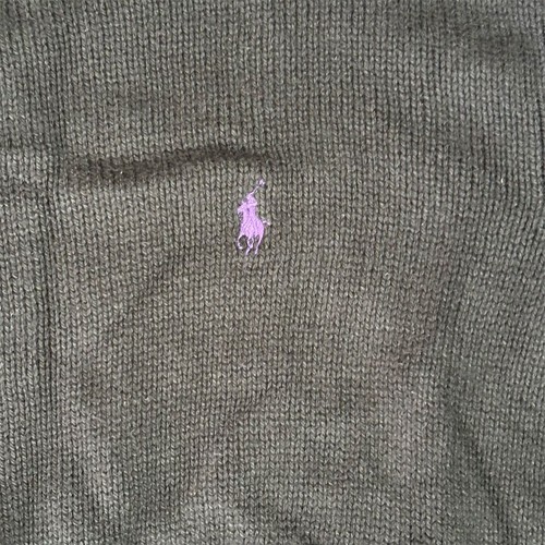 Vintage Polo Ralph Lauren Men's Black Knit Pullover Sweater Pima Cotton Size L - Picture 5 of 5