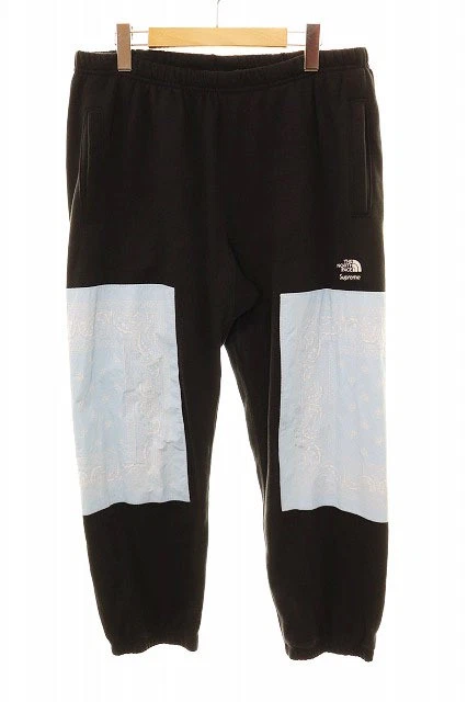 SUPREME THE NORTH FACE 22SS TREKKING BANDANA PANTALON DE SURVÊTEMENT NOIR L NB02210I