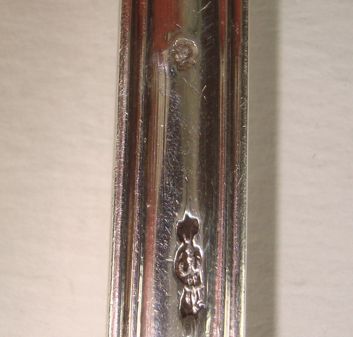 Antique French Solid .950 Silver Large Serving Spoon - 186.4 grams 5.99 oz