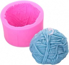 Knitting Wool Candle - Fun Hemisphere Yarn Ball Silicone for