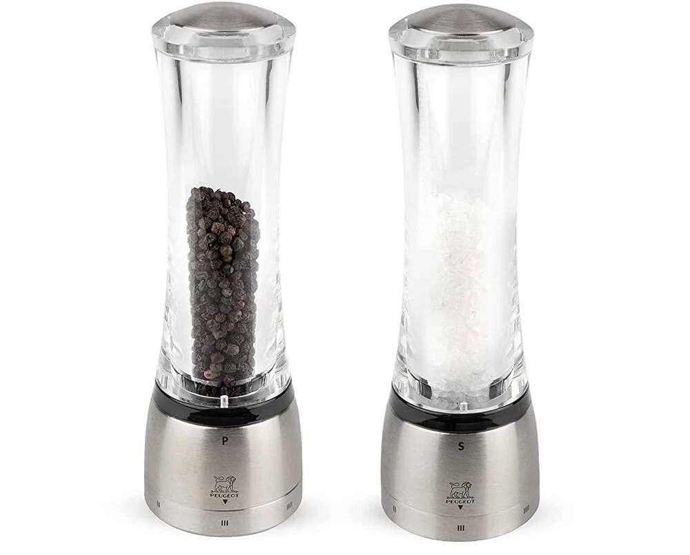 Peugeot Daman U'Select Shaftless 8.25 Inch Salt & Pepper Mill *NO BOX"