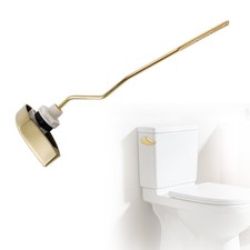 iFealClear Metal Toilet Handle Replacement 3.3 inches, Brushed Gold