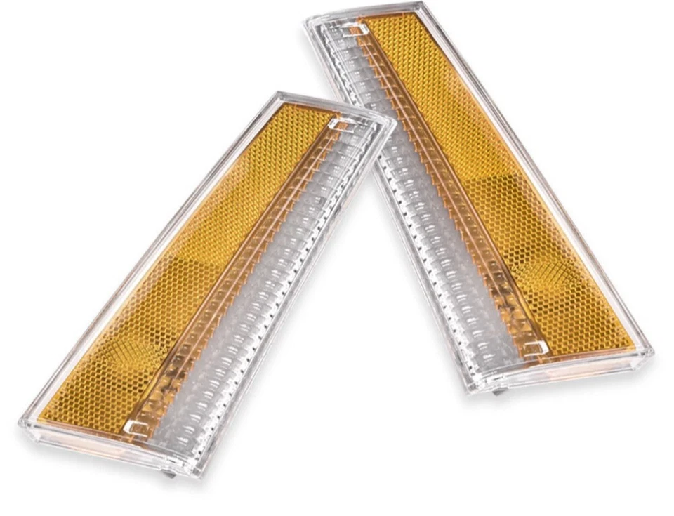 78-79 Malibu El Camino Faro Ámbar Transparente MARCADOR LATERAL Luz Giratoria Lámpara Lente PR Foto 2 de 4