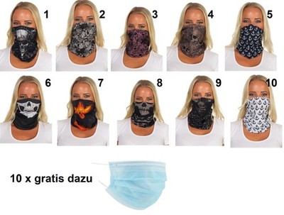 Multifunktionstuch Rundschal Loop Schlauchtuch Halstuch Mund-Nasen-Maske