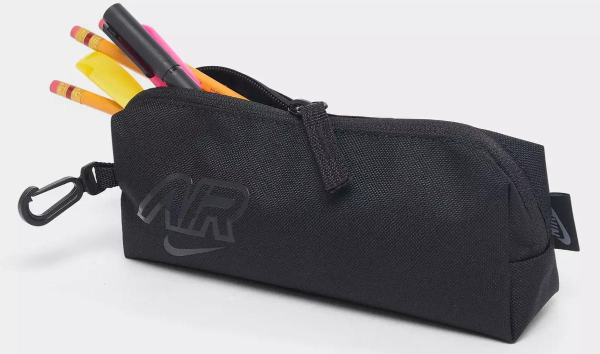 NIKE JORDAN HV6607 Backpack Pencil CASE School Bag SPORT BLACK OS