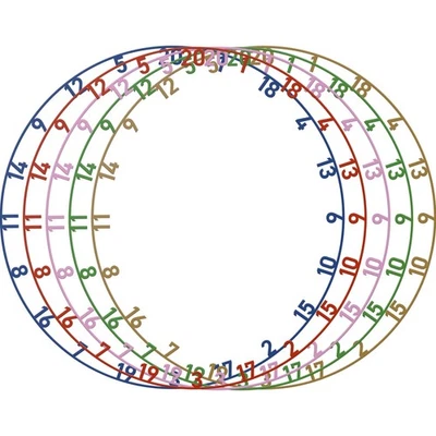 Bull's NL - Zahlenring Set 5-teilig