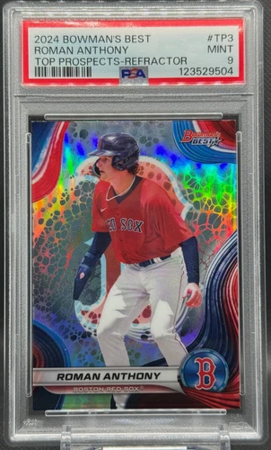 2024 Bowman's Best Roman Anthony Top Prospects Refractor PSA 9🔥
