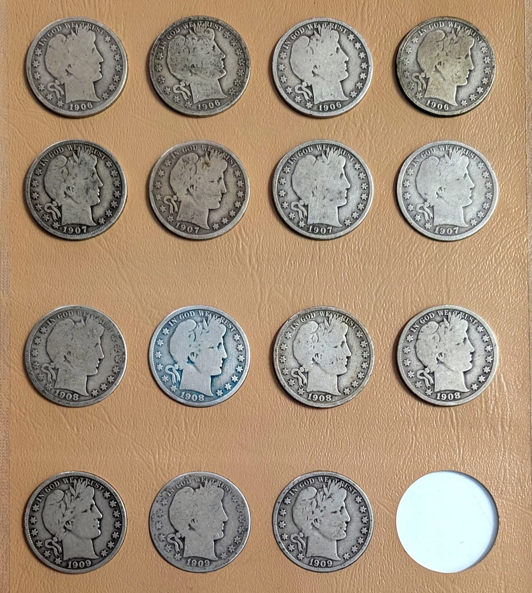 Barber Half Dollar Collections 1892-1915 for sale | eBay