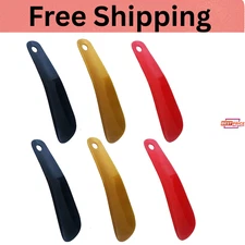 6 Pack Plastic 6.3" Shoe Horn Travel Shoehorns, Plastic Shoehorn...