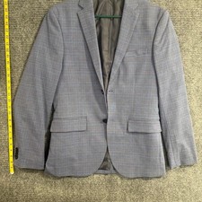 H M grey slim fit blazer formalwear tailoring