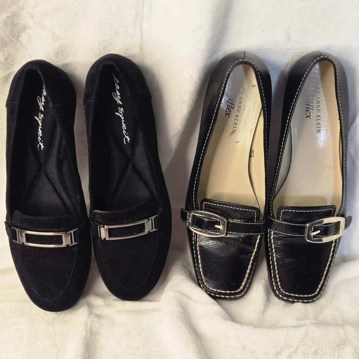 Anne Klein Everly Black Fabric Lugged Sole Loafers Women\'s Size 8.5M Anne Klein Women main image 4