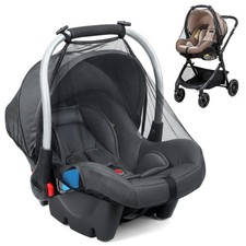 Orzbow 2-Pack Mosquito Net for Car Seat and Doona Stroller, Black