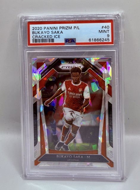 Bukayo Saka 2020 Panini Prizm Cracked Ice