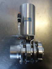 Zwischenflansch - Scheibenventil DN 65 pneumatisch Edelstahl GEA Ahlborn