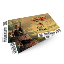 Gorillaz The Mountain Tour 2026 Ticket Gift Personalised Keepsake Reveal Ticket