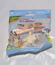 Crayola Bluey Scribble Scrubbies Colorable Bluey Toy Figurines Bingo