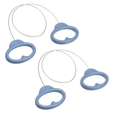 2Pcs Pottery Wire Tool, 19.5" Clay Cutter with Handle, Dark Blue