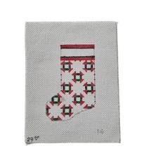 Mini Christmas Stocking Needlepoint Canvas