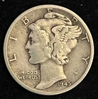 1945-D Mercury Dime — photo from another recent sale