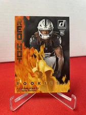 2025 Panini Donruss Ashton Jeanty Red Hot Rookies #RHR-ASJ - Raiders NFL RC